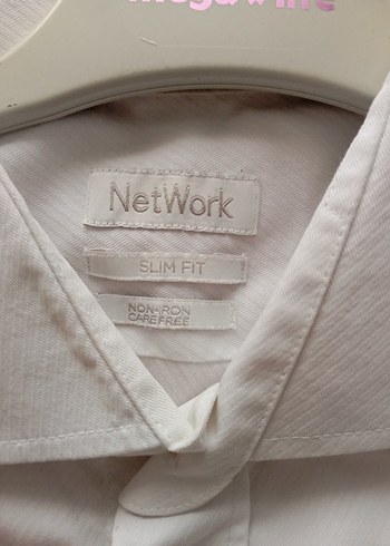 Düğmeli Beyaz Erkek Pamuk Gömlek - Görsel 3