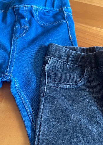 9-12 Ay Beden lacivert Renk H&M 3lü denim pantolon set