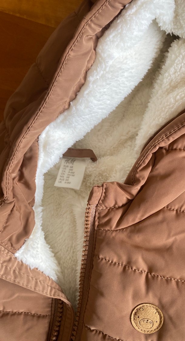 Kahverengi Örme Bebek Tulumu - Görsel 2