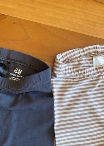 H&M Kız Çocuk Pamuklu Elastik Tayt İkili