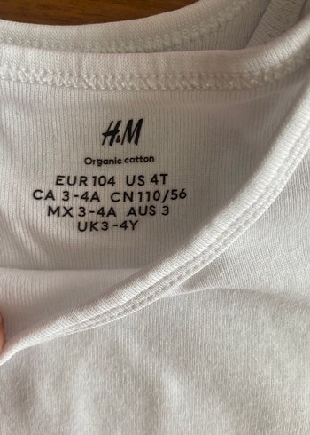 Beyaz Çocuk Kısa Kollu Atlet - Görsel 2