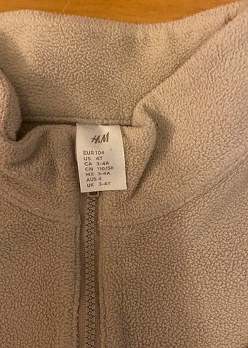 H&M Kız Çocuk Bej Yumuşak Kumaşlı Sweatshirt ve Eşofman