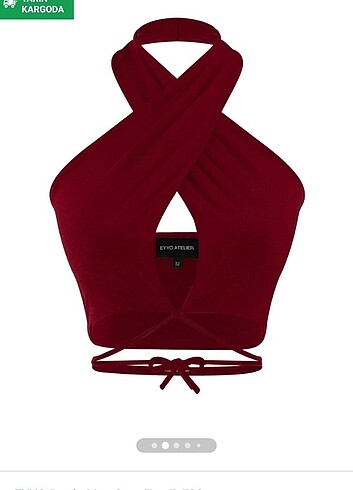 Trendyol & Milla Bordo crop top