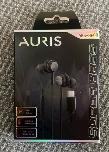 AURIS ARS-HF09 Gri Type-C Kulaklık