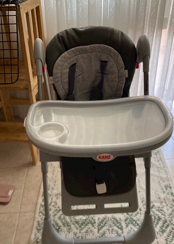 KANZ Gri Bebek Mama Sandalyesi