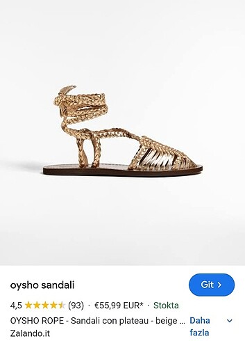 Oysho sandalet 
