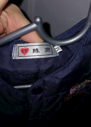 Düğmeli Çocuk Lacivert Yelek - Görsel 3