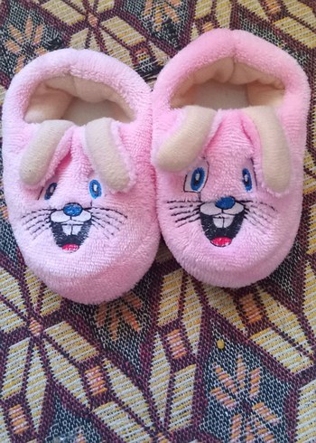 Kızlar için Pembe Sıcak Kürklü Pandufla - Görsel 3