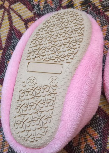 Kızlar için Pembe Sıcak Kürklü Pandufla - Görsel 2