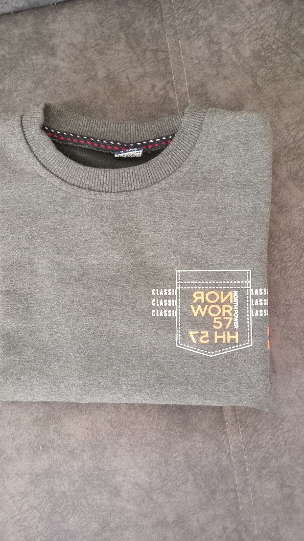 Gri Erkek Çocuk Sweatshirt - Görsel 3