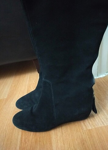 Nine West Siyah süet bot 