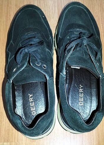 40 Beden Siyah süet spor ayakkabı 