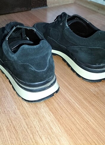 40 Beden siyah Renk Siyah süet spor ayakkabı 