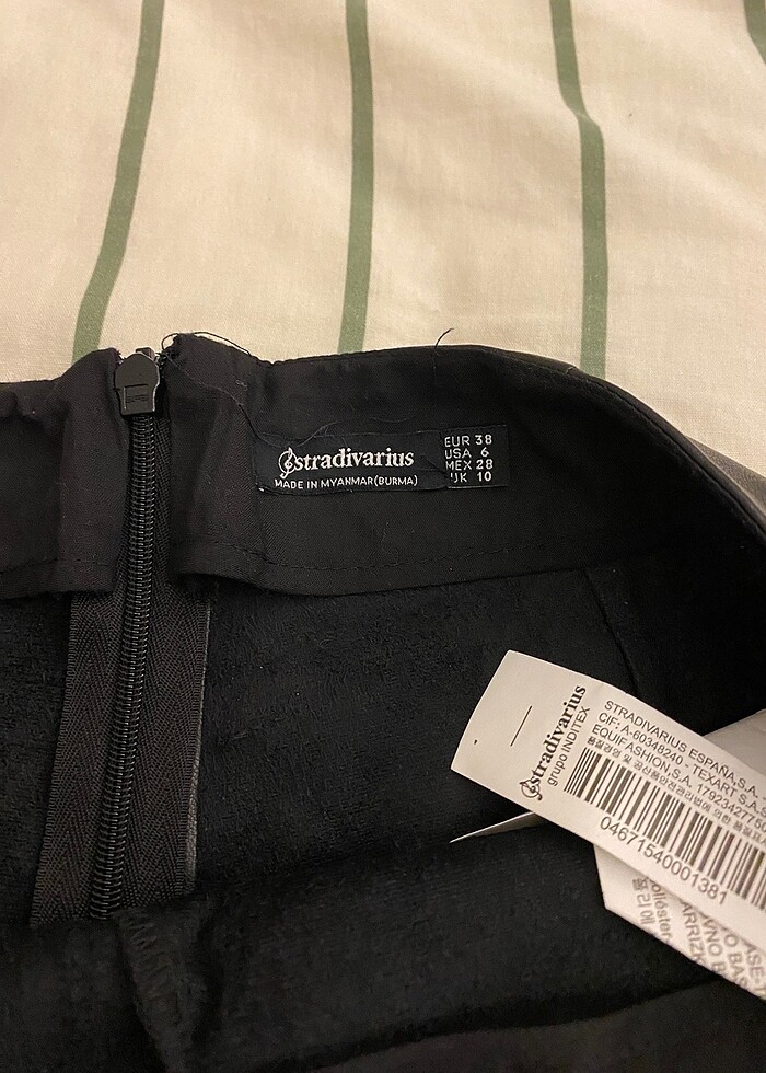 Deri şort etek - Görsel 2