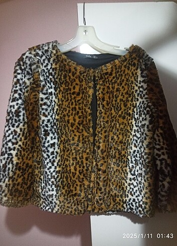 Leopar kürk ceket 