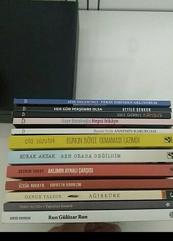 İnce kitap öykü roman 