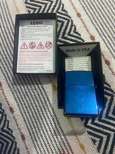Beden Zippo çakmak lacivert