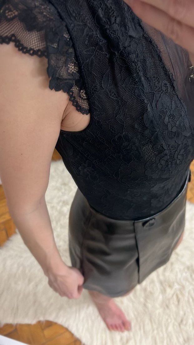Siyah Dantelli Midi Gotik Kadın İç Giyim - Görsel 3