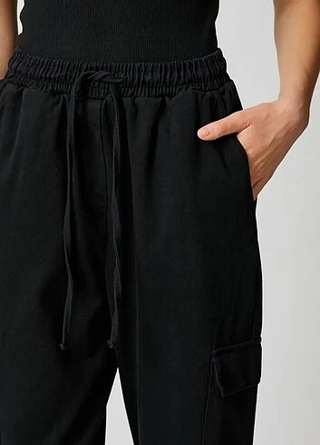 xxl Beden Beli Bağcıklı Kargo Pantolon