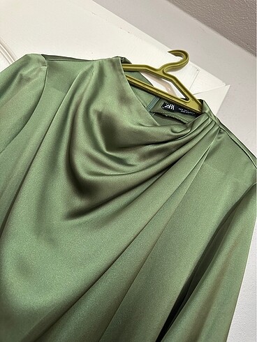 Zara Zara Saten Elbise