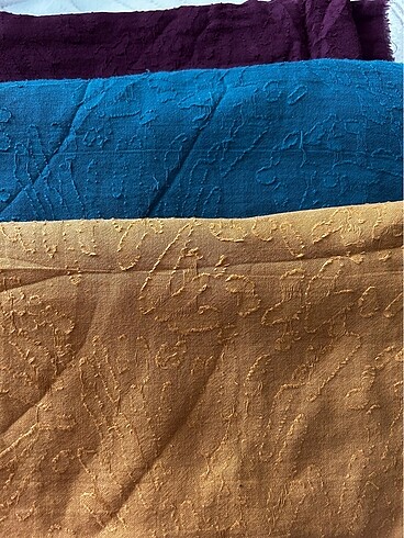 Freshscarf a ait 3 adet kabartma desen şal