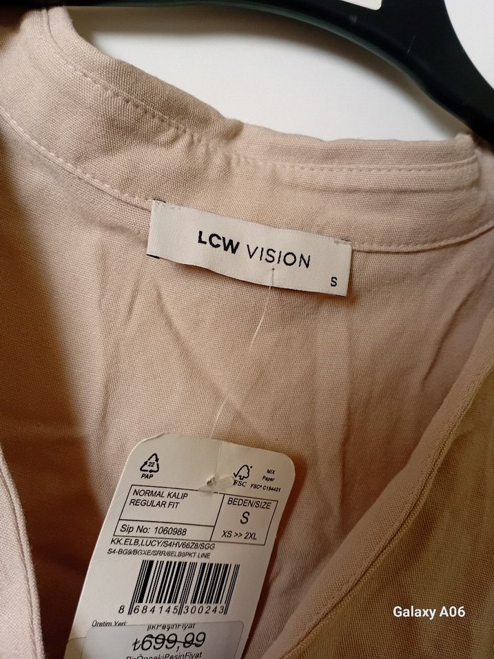 Bej Kısa Kollu yazlık mini elbise - Görsel 2