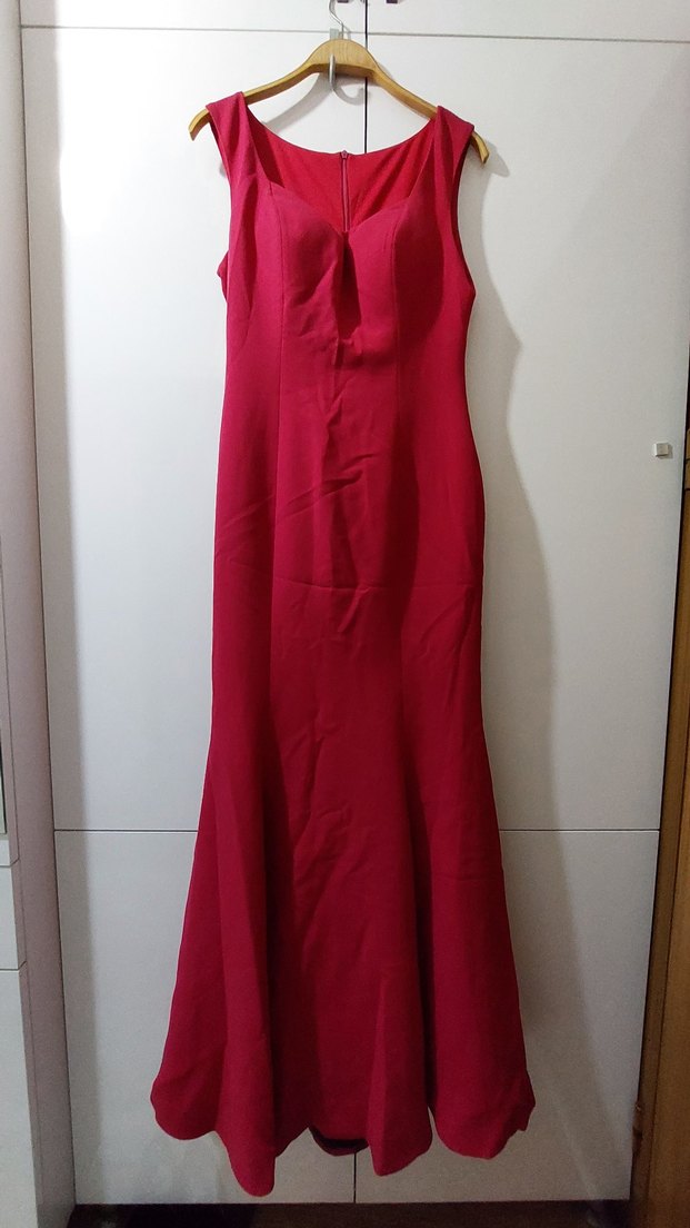 Pembe Uzun Abiye Elbise - Görsel 2