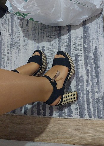 H&M Siyah Topuklu Kadın Ayakkabı - Görsel 7