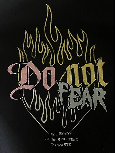 s Beden siyah Renk Bershka Do Not Fear Sweatshirt