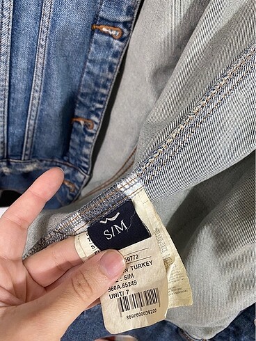 m Beden Oversize kot ceket ltb