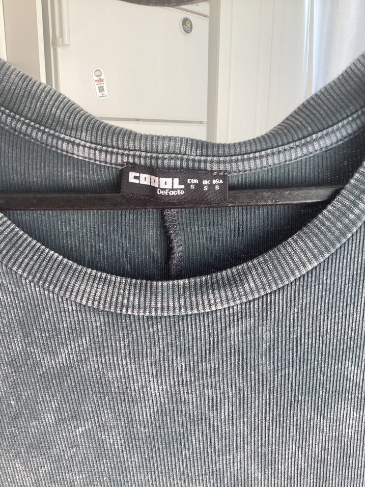 Uzun Kollu Gri Uzun Elbise - Görsel 2