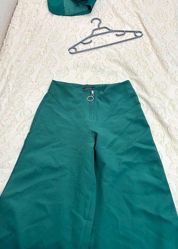 trendyol milla zümrüt yeşili blazer pantolon takım - Görsel 3