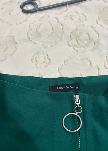 trendyol milla zümrüt yeşili blazer pantolon takım - Görsel 4