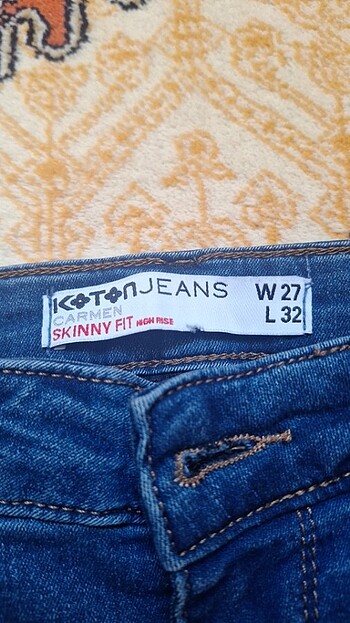 27 Beden Koton kot pantolon