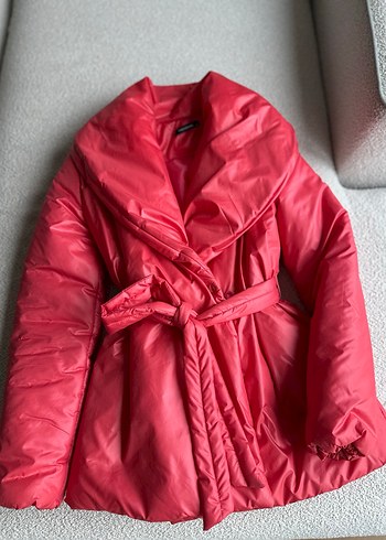 Pembe Şişme Mont