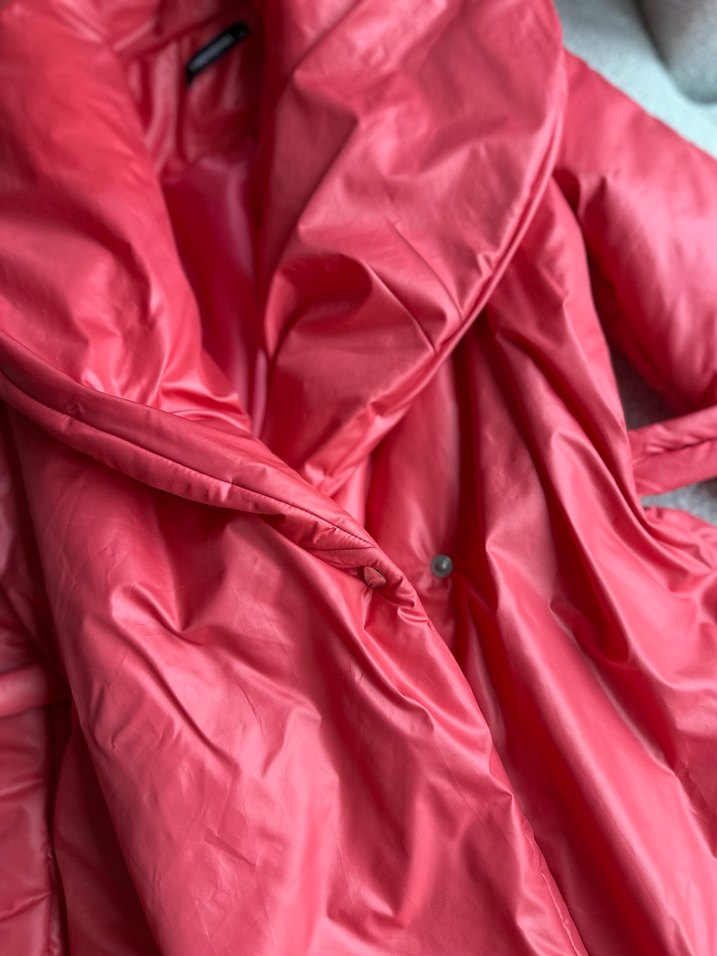 Pembe Şişme Mont - Görsel 3