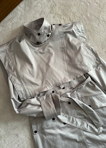 Julugol Marka Yaka Detaylı Trençkot - Görsel 4