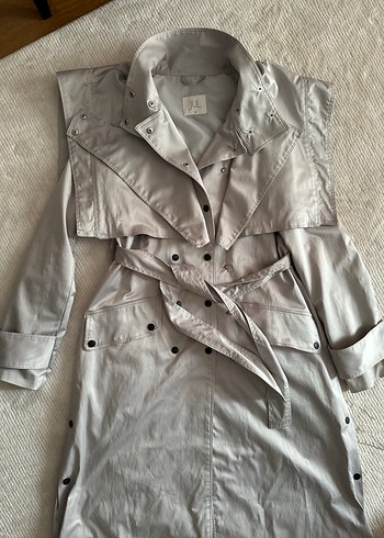 Julugol Marka Yaka Detaylı Trençkot - Görsel 2