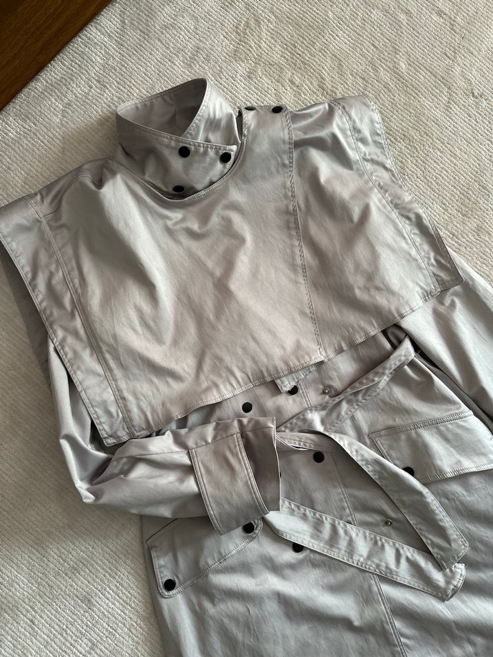 Julugol Marka Yaka Detaylı Trençkot - Görsel 4