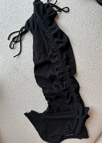 Siyah Triko Elbise - Görsel 2