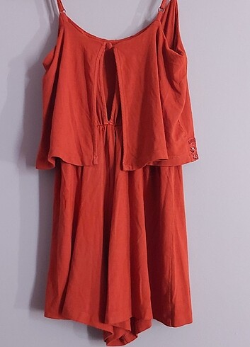H&M Kiremit rengi, askılı, şort tulum