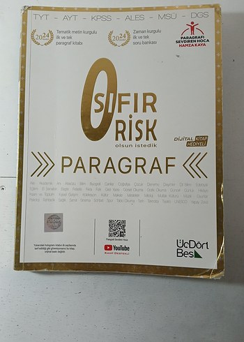 345 Sıfır Risk Paragraf Soru Bankası 2024