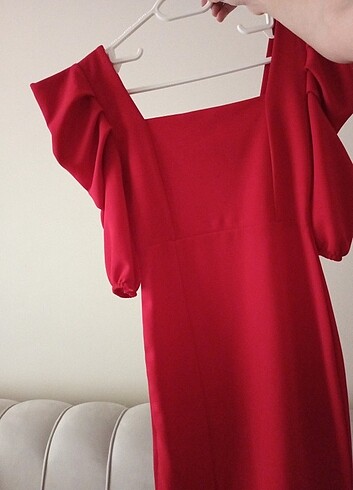 s Beden kırmızı Renk Deniz butik kırmızı elbise
