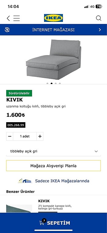 İkea koltuk kılıfı