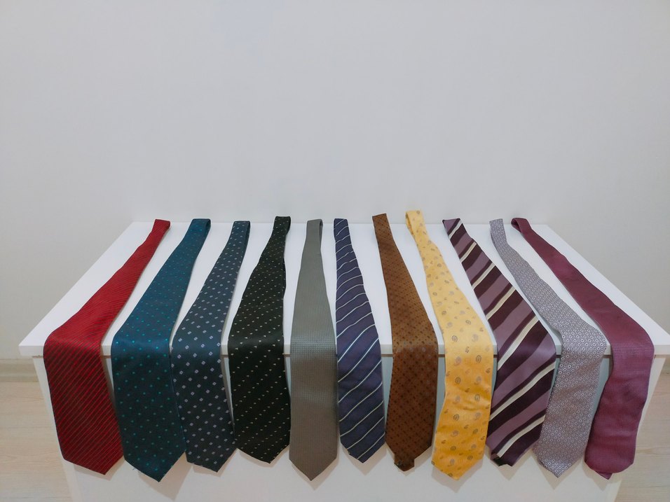 Erkek Çok Renkli Koyu Kravat Seti tanesi 150 TL - Görsel 3