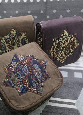 Beden Otantik el dokuma kilim desen çantalar