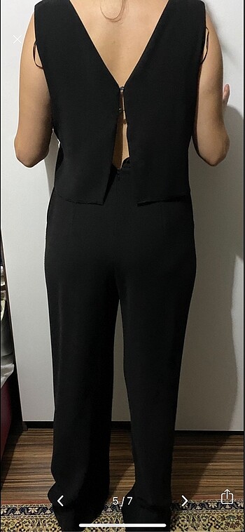 Adil Işık Siyah Şık Tulum - Görsel 5