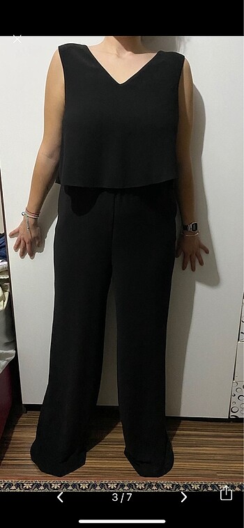 Adil Işık Siyah Şık Tulum - Görsel 3