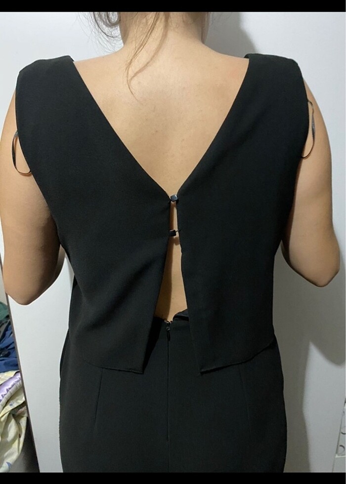 Adil Işık Siyah Şık Tulum - Görsel 4