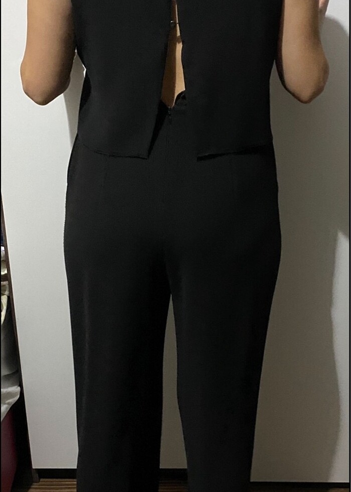 Adil Işık Siyah Şık Tulum - Görsel 5